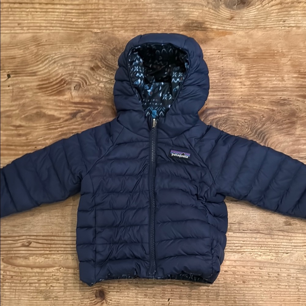 Navy Hooded Puffer Jacket